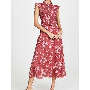 Sea Monet Smocked Midi Dress